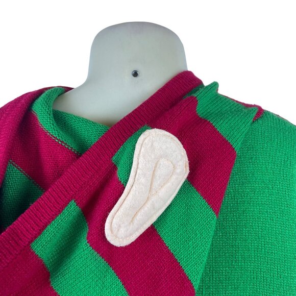 Hooked Up Women’s Green Ugly Christmas Sweater Knit Size XL - Picture 6 of 8